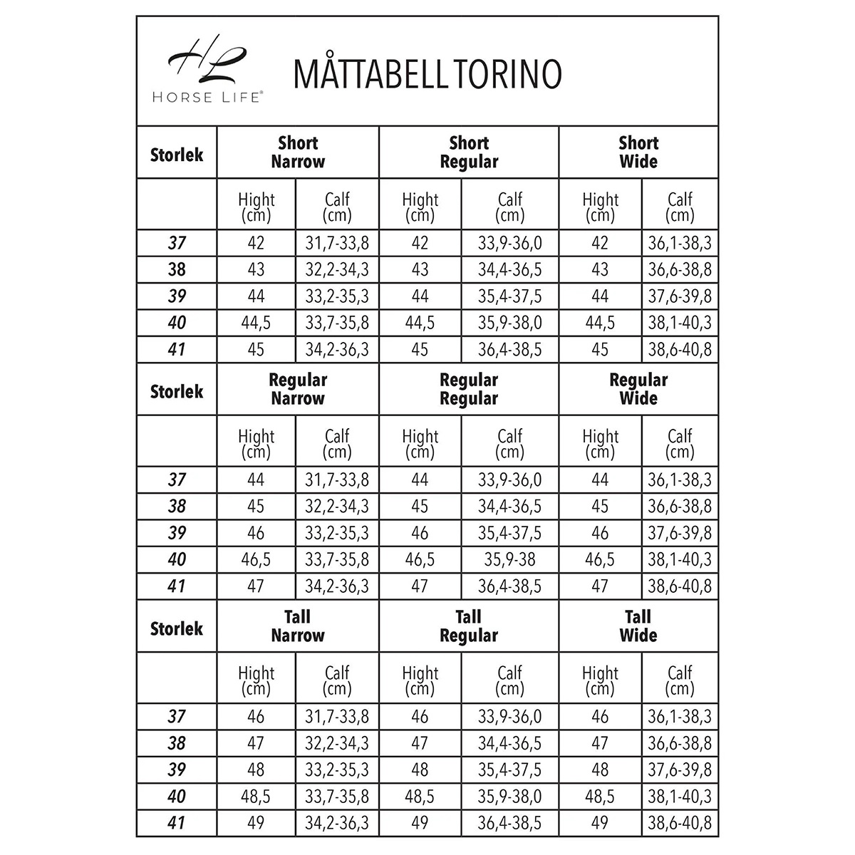 Ridstövel Torino svart