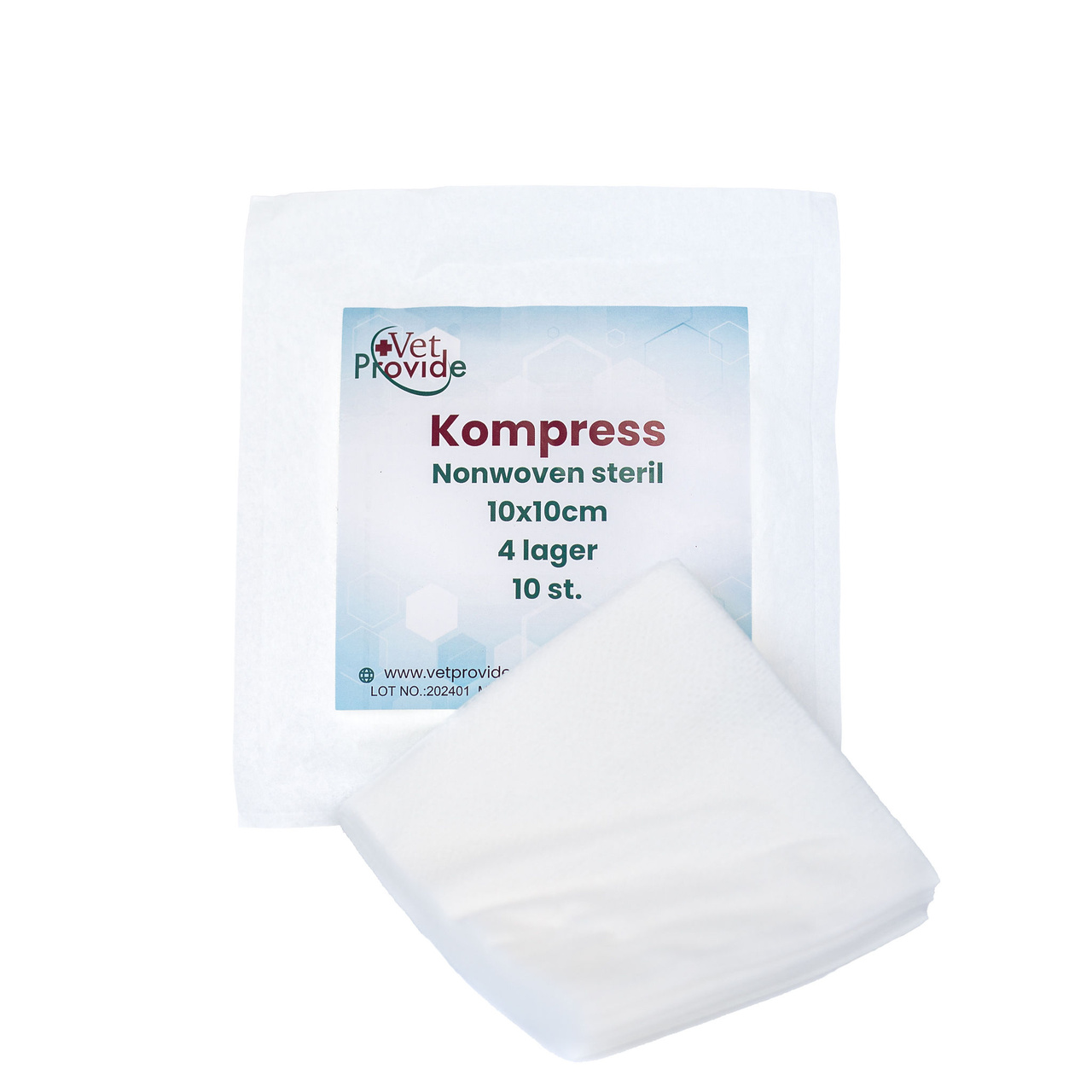 Kompress Nonwoven steril 100-pack 10x10 cm