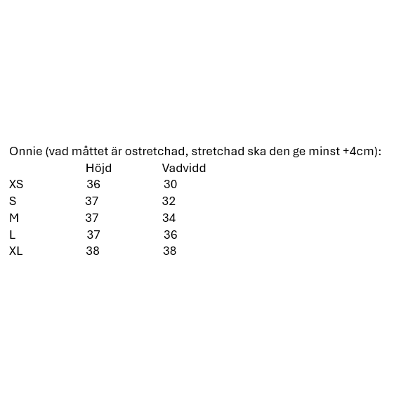 Shortchaps ladies Onnie