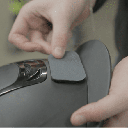 Fästlapp Hjälm 2-pack svart