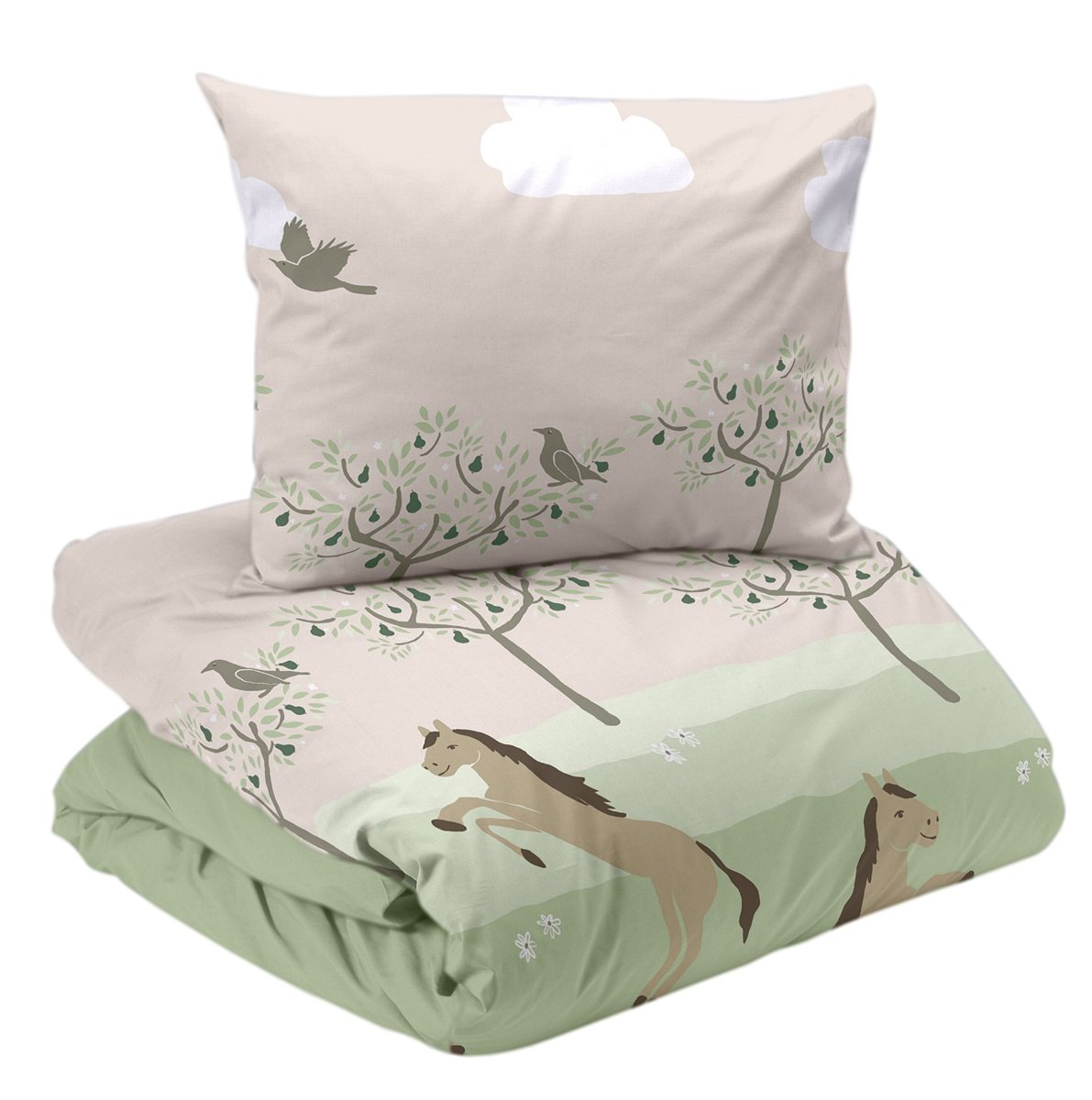 Påslakan Hästmotiv