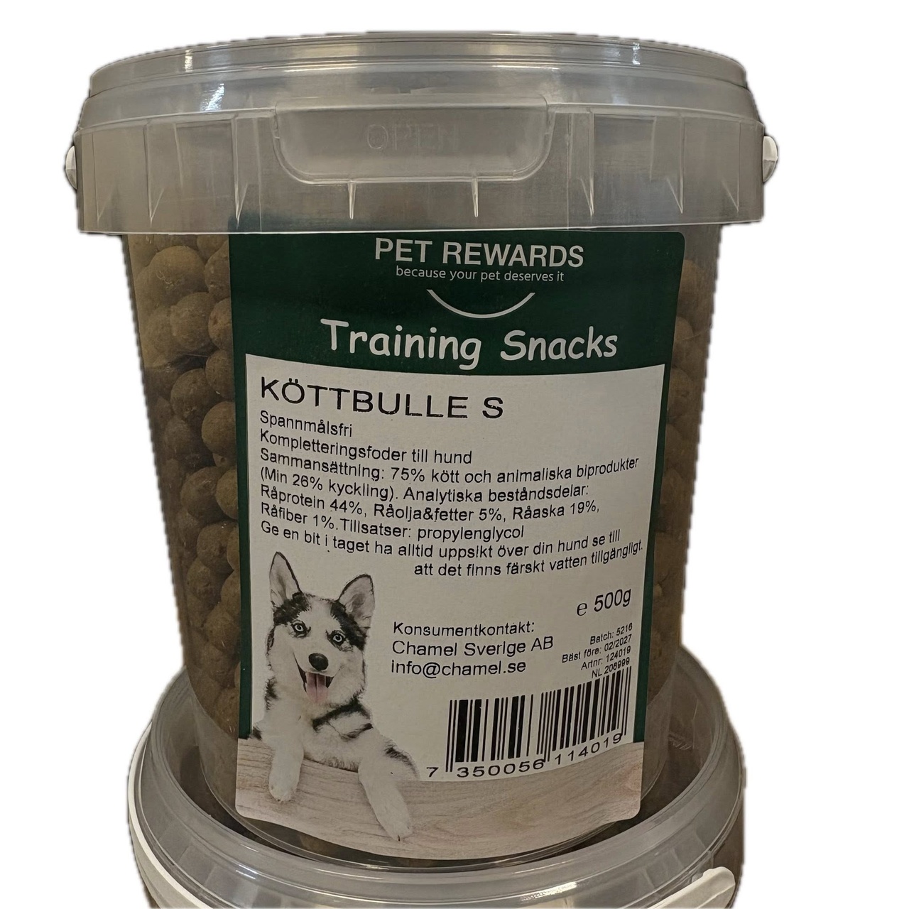 HUNDTUGG KÖTTBULLE S 500 g