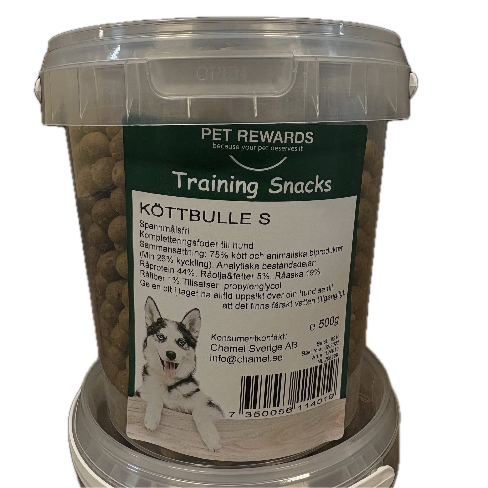 HUNDTUGG KÖTTBULLE S 500 g